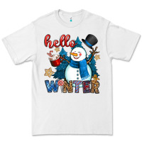 White hello winter Premium Tee - OliviaCreatesArt