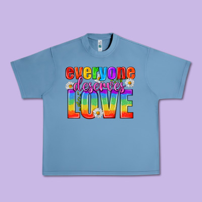 Everyone Deserves Love Pride Lgbtq Urban Heavy Tee Designed By Bundleandbundleshop