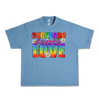Pebble Blue Everyone Deserves Love Pride Lgbtq Urban Heavy Tee - BundleAndBundleShop