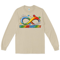 Mushroom neurodiversity Long Sleeve Tee - LillyAllenDesigns