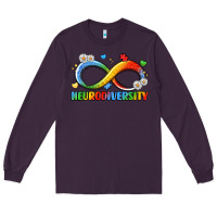 Plum neurodiversity Long Sleeve Tee - LillyAllenDesigns