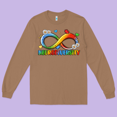 Neurodiversity Long Sleeve Tee Designed By Lillyallendesigns