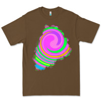 Cacao tie dye patch Premium Tee - RanaPortraitStore