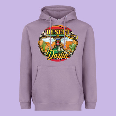Desert Darlin' Sunglassess Heavyweight Hoodie Designed By Jahusdesignshop
