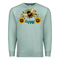 Seafoam bee happy honey comb Premium Sweatshirt - JahusDesignShop