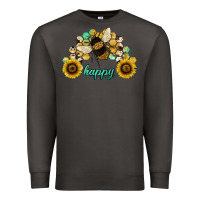 Smoke bee happy honey comb Premium Sweatshirt - JahusDesignShop