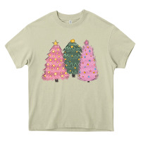 Mossy christmas trees Heavy Core Tee - CowGirlArtShop