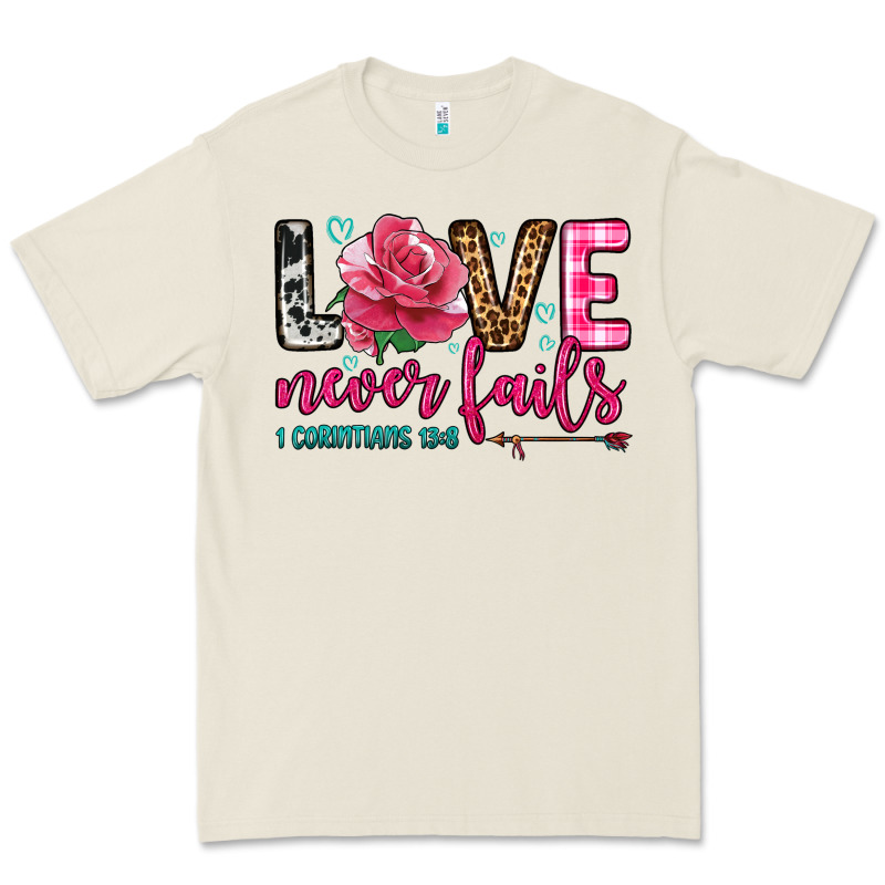 Love Never Fails Premium Tee by OliviaCreatesArt | Teevron