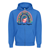 True Royal teach love inspire Zipper Hoodie - JahusDesignShop