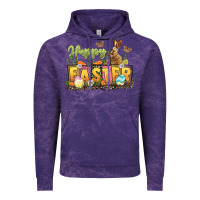 Cloud Purple Happy Easter Vintage Hoodie - LillyAllenDesigns