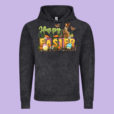 Happy Easter Vintage Hoodie Designed By Lillyallendesigns