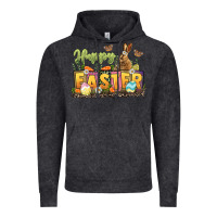 Vintage Black Happy Easter Vintage Hoodie - LillyAllenDesigns