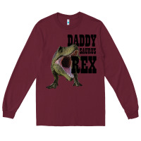 Burgundy DADDY SAURUS REX Long Sleeve Tee - Bettercallsaul
