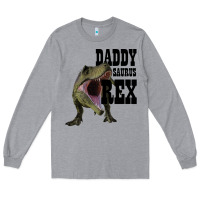 Heather Grey DADDY SAURUS REX Long Sleeve Tee - Bettercallsaul