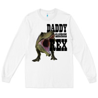 White DADDY SAURUS REX Long Sleeve Tee - Bettercallsaul