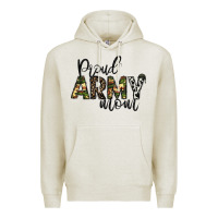 Oatmeal Heather proud Army mom Premium Hoodie - CowhideDigitalArt