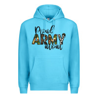 Ocean Blue proud Army mom Premium Hoodie - CowhideDigitalArt