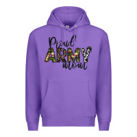 Purple proud Army mom Premium Hoodie - CowhideDigitalArt