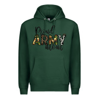 Sports Green proud Army mom Premium Hoodie - CowhideDigitalArt