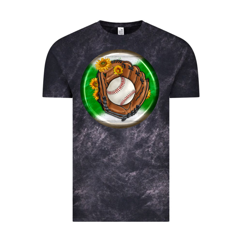 Baseball With Sunflower Round Earrings Vintage Tee by BundleAndBundleShop | Teevron