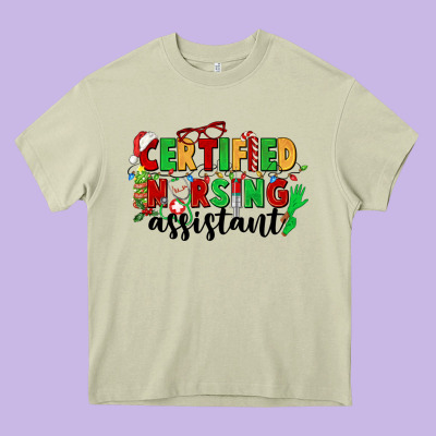 Certified Nursing Assistant Heavy Core Tee Designed By Cowgirlartshop