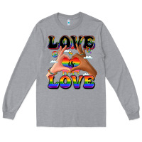 Love Is Love Lgbtq Pride Hands Long Sleeve Tee | Teevron
