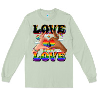 Matcha love is love lgbtq pride hands Long Sleeve Tee - LillyAllenDesigns