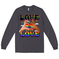 Smoke love is love lgbtq pride hands Long Sleeve Tee - LillyAllenDesigns
