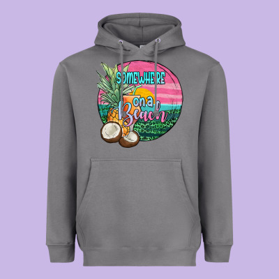 Somewhere On A Beach Heavyweight Hoodie Designed By Jahusdesignshop