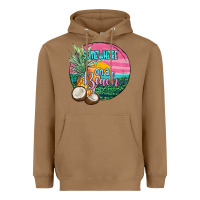 Toasted Coconut somewhere on a beach Heavyweight Hoodie - JahusDesignShop