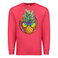Cardinal pineapple and glasses Premium Sweatshirt - JahusDesignShop