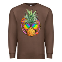 Chestnut pineapple and glasses Premium Sweatshirt - JahusDesignShop
