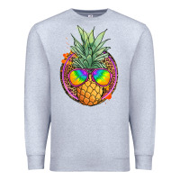 Heather Grey pineapple and glasses Premium Sweatshirt - JahusDesignShop