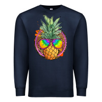 Navy pineapple and glasses Premium Sweatshirt - JahusDesignShop