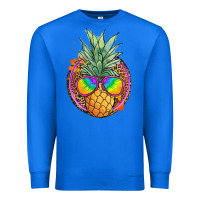 True Royal pineapple and glasses Premium Sweatshirt - JahusDesignShop