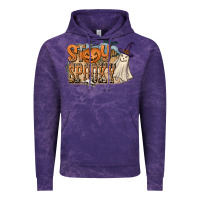 Cloud Purple Stay Spooky Vintage Hoodie - CowhideDigitalArt