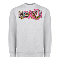 Heather Grey brave cancer awareness ribbon Heavyweight Sweatshirt - JahusDesignShop