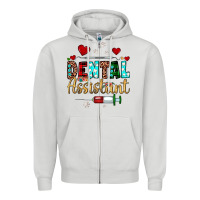 Dove Grey Christmas dental assistant Zipper Hoodie - JahusDesignShop