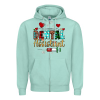 Seafoam Christmas dental assistant Zipper Hoodie - JahusDesignShop