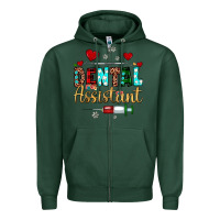 Sports Green Christmas dental assistant Zipper Hoodie - JahusDesignShop