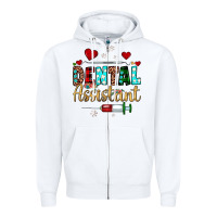 White Christmas dental assistant Zipper Hoodie - JahusDesignShop