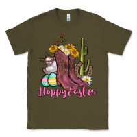Army Green Happy Easter western Easter Day Classic Tee - CowGirlArtShop