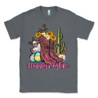 Charcoal Heather Happy Easter western Easter Day Classic Tee - CowGirlArtShop