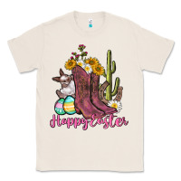Natural Happy Easter western Easter Day Classic Tee - CowGirlArtShop