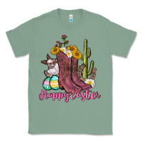 Sage Happy Easter western Easter Day Classic Tee - CowGirlArtShop