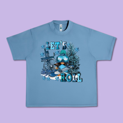 Let's Roll Urban Heavy Tee Designed By Fadigitalartstudio