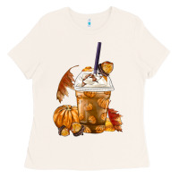Bone Pumpkin Spice Coffee Ladies Tee - FaDigitalArtStudio