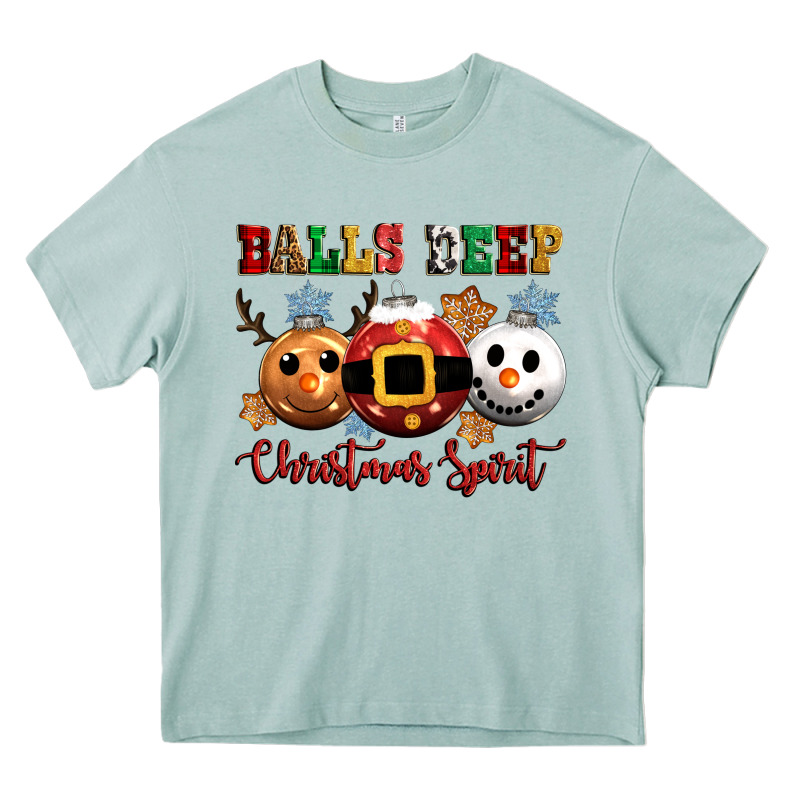 Balls Deep Christmas Spirit Heavy Core Tee by CowGirlArtShop | Teevron