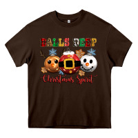Chocolate Brown balls deep christmas spirit Heavy Core Tee - CowGirlArtShop