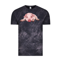 Cloud Black baby pig Vintage Tee - RanaPortraitStore